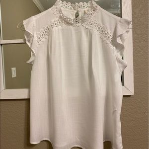 Sweet Wanderer White Cropped Top Size Small